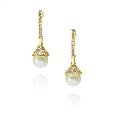 Gantung anting mutiara besar