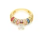 Rekaan Cincin Campuran Zirkon Wanita